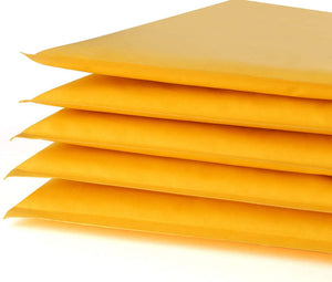 #000 4 X8 (4" x 7.25") Kraft Bubble Mailer Padded Envelope Shipping Bag Self Sealing